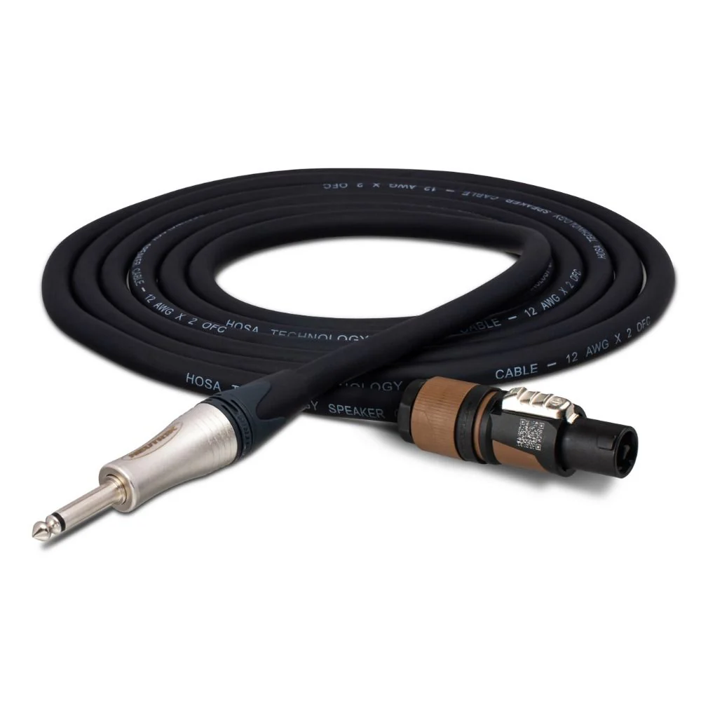 Hosa SKT220Q Edge Speaker Cable Neutrik speakON to 1/4 in TS (20 ft)