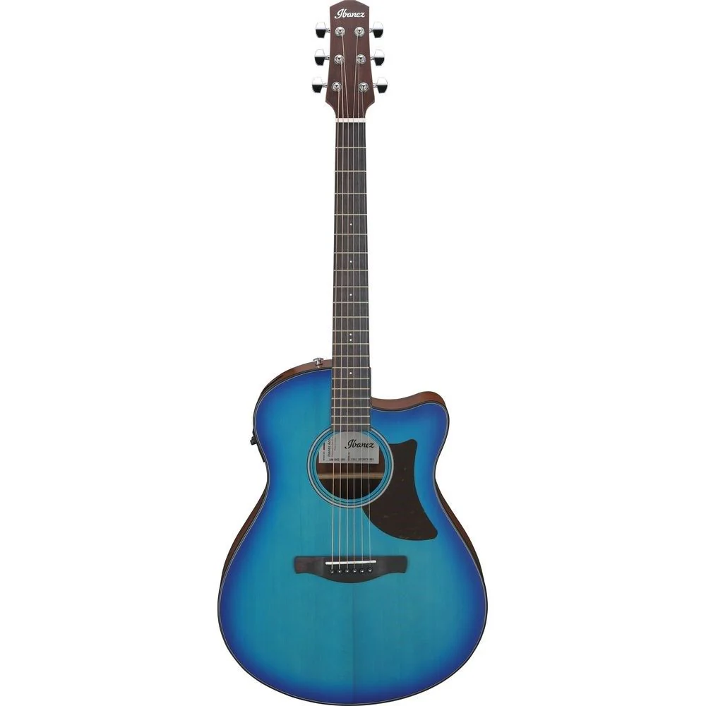 Ibanez AAM50CE Open Pore Acoustic Guitar (Sapphire Blue Burst)