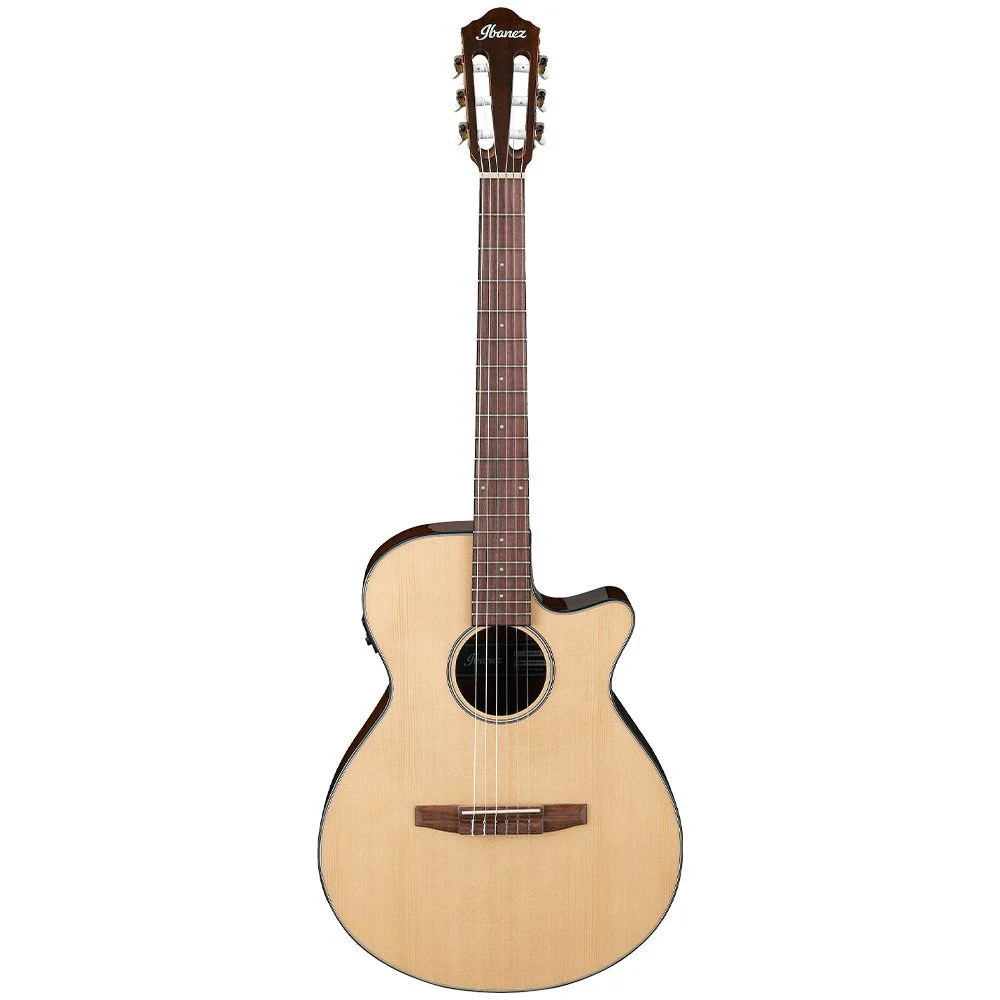 Ibanez AEG50N Classical Guitar w/ Cutaway & Pickup (Natural High Gloss)