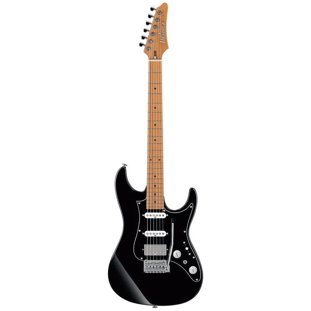 Ibanez AZ2204B BK Prestige Electric Guitar (Black) inc Hard Case