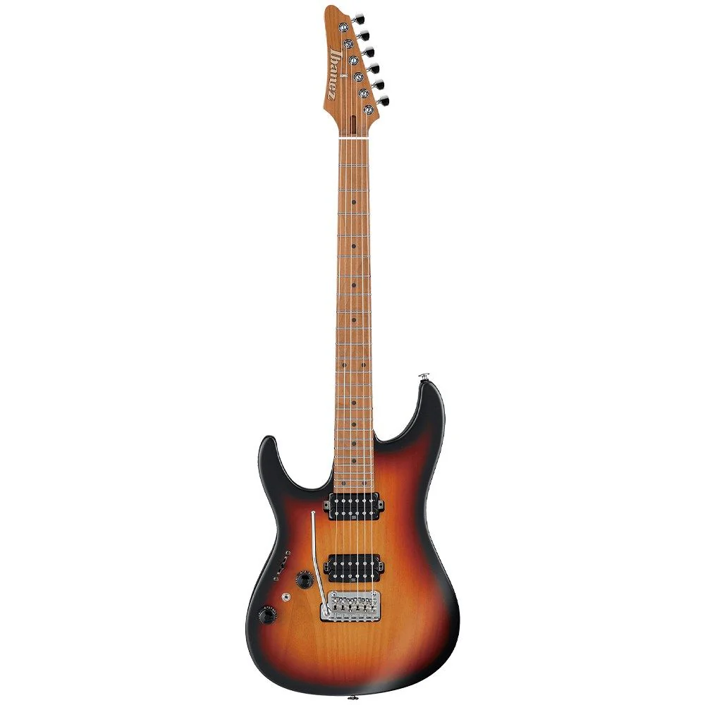 Ibanez AZ2402LTFF Left-Hand Prestige Electric Guitar (Tri-Fade Burst Flat) inc Case