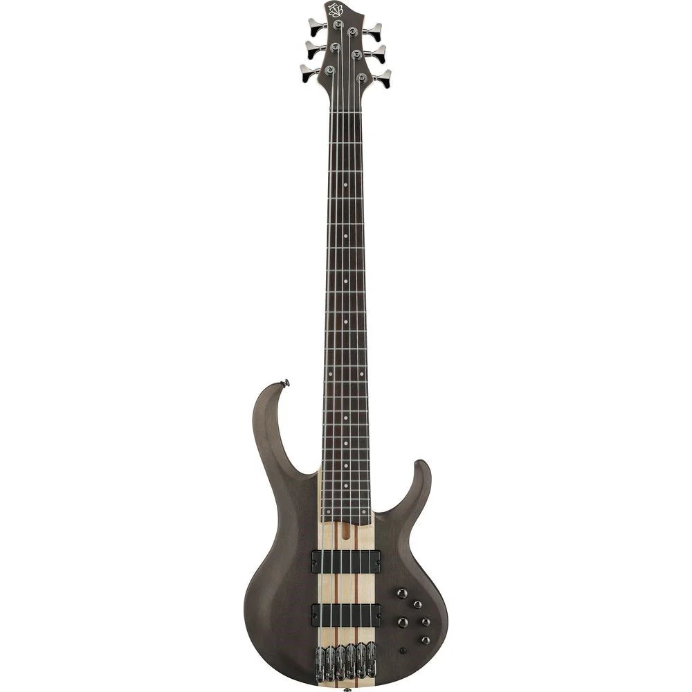 Ibanez BTB606 6-String Electric Bass (Transparent Gray Flat)