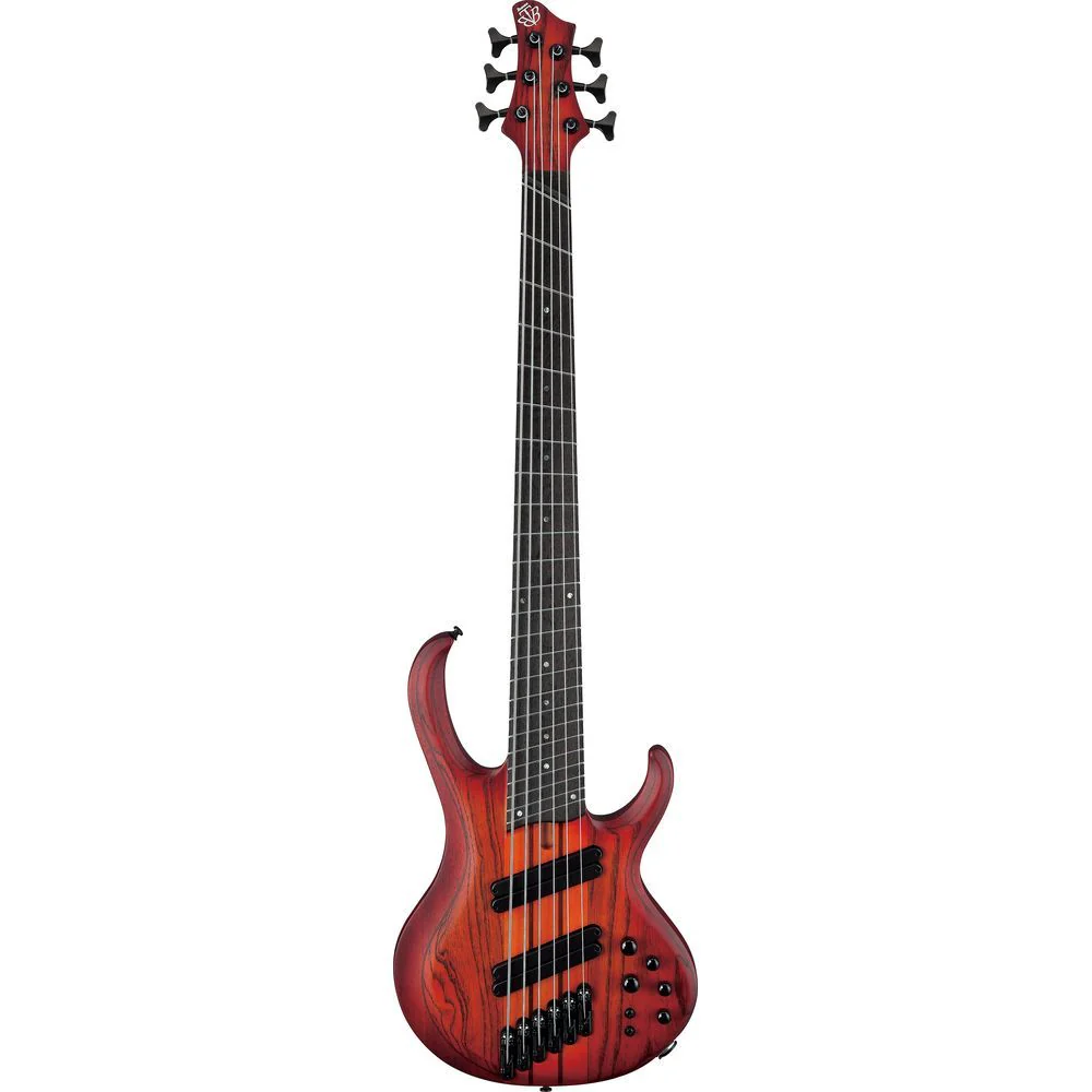 Ibanez BTB866MS 6-String Bass Guitar (Brown Topaz Burst Flat)