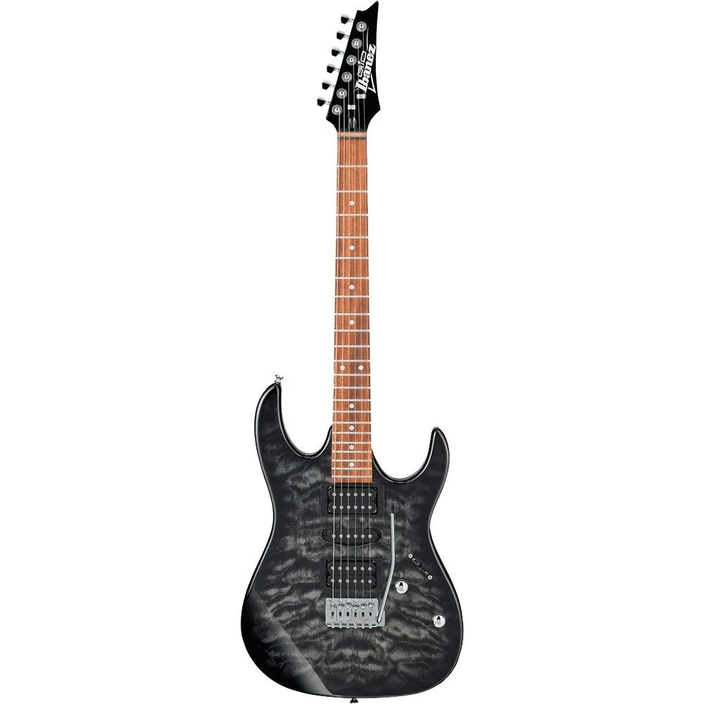 Ibanez GRX70QA TKS Electric Guitar (Transparent Black Sunburst)