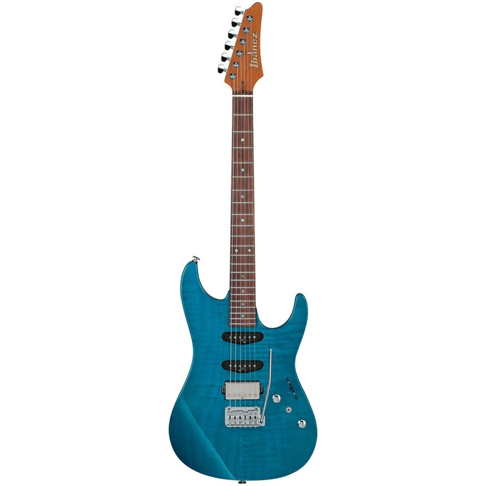 Ibanez MMN1 Prestige Martin Miller Electric SSH (Trans Aqua Blue) inc Hard Case