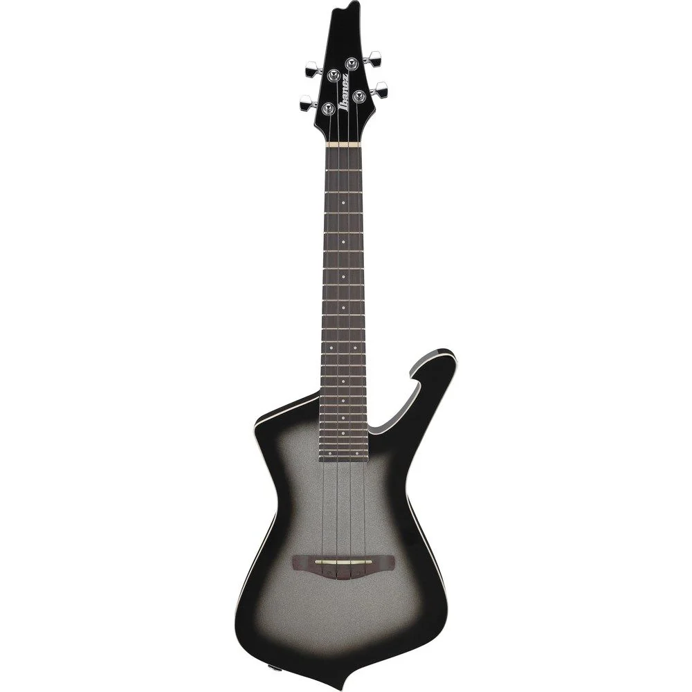 Ibanez UICT100A MGS Iceman Style Ukulele (Metallic Gray Sunburst) inc Gig Bag