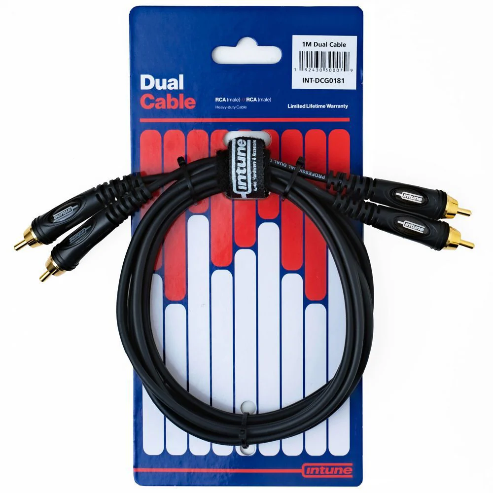 Intune Dual Cable RCA Male to Same 1m