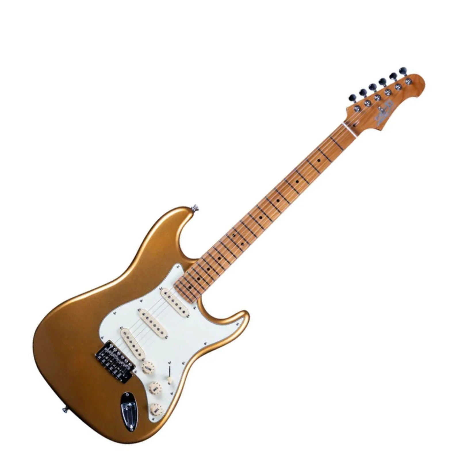Jet JS-300-GD SSS Electric Guitar Roasted Maple Neck (Gold)