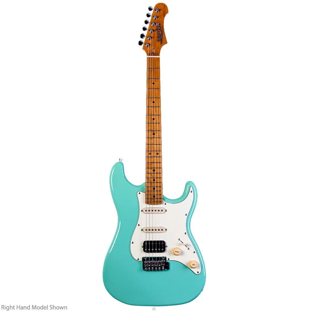 Jet JS-400-SFG Left-Hand HSS Electric Guitar Roasted Maple Neck (Seafoam Green)