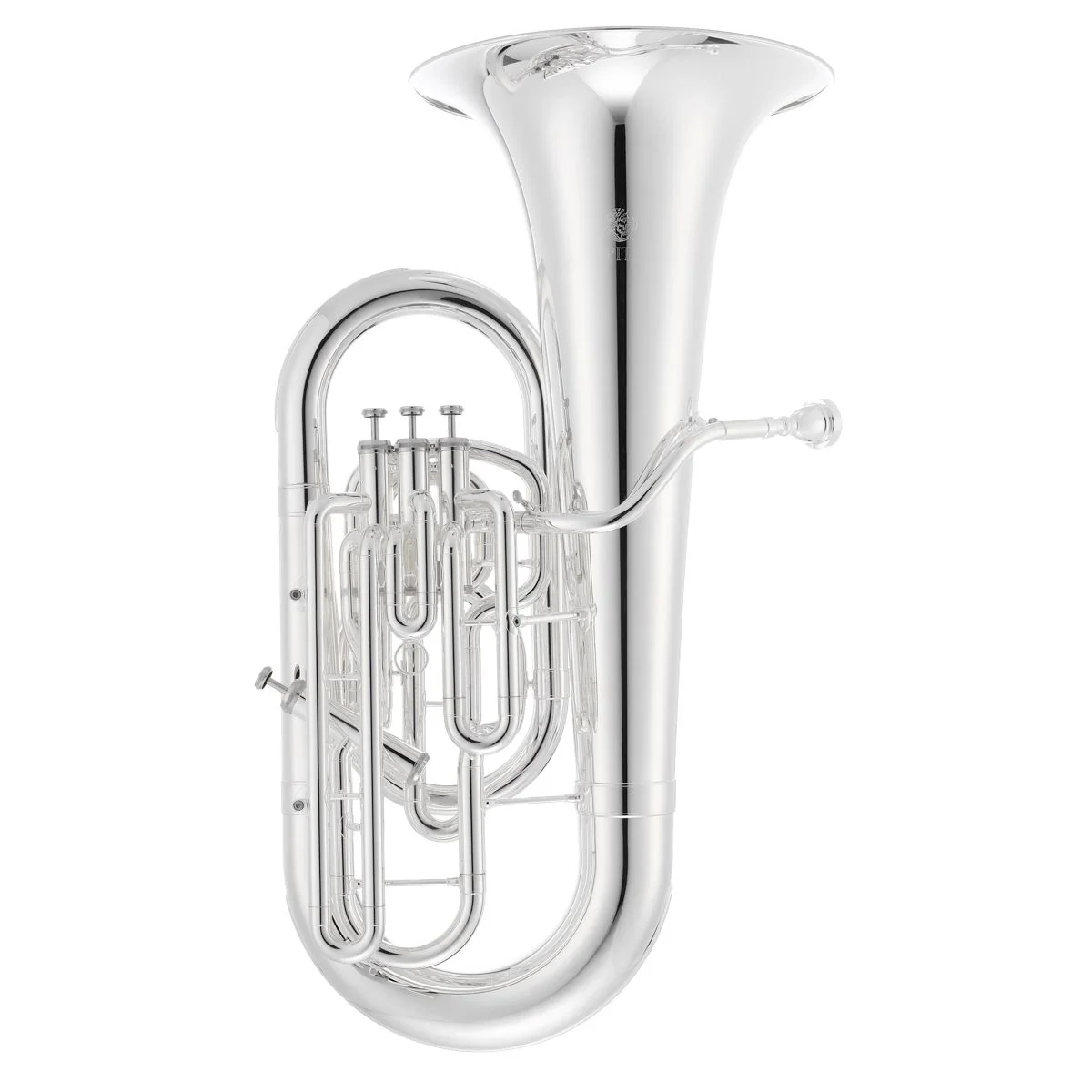 Jupiter 1000 Series JTU1020S Eb Tuba 15" Yellow Brass inc Case - Silver Plated Finish