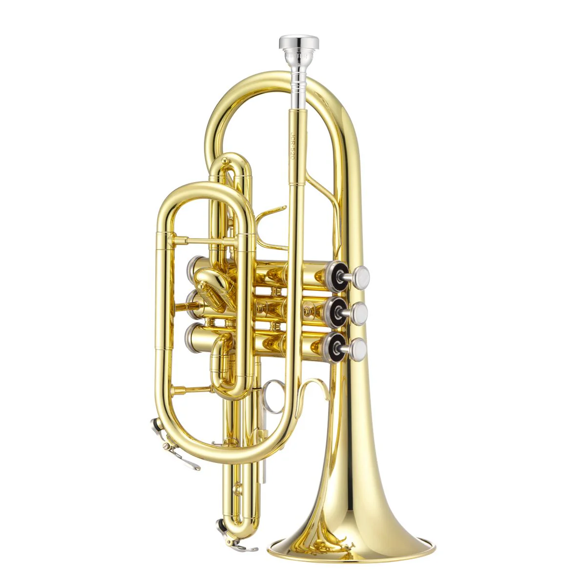 Jupiter 700 Series JCR700Q Cornet 4.7" Yellow Brass Bell, .460" Bore inc Case