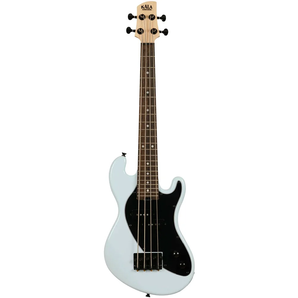 Kala UBASS-SB-LB-FS Solid Body 4-String Electric Ubass (Light Blue) inc Gig Bag