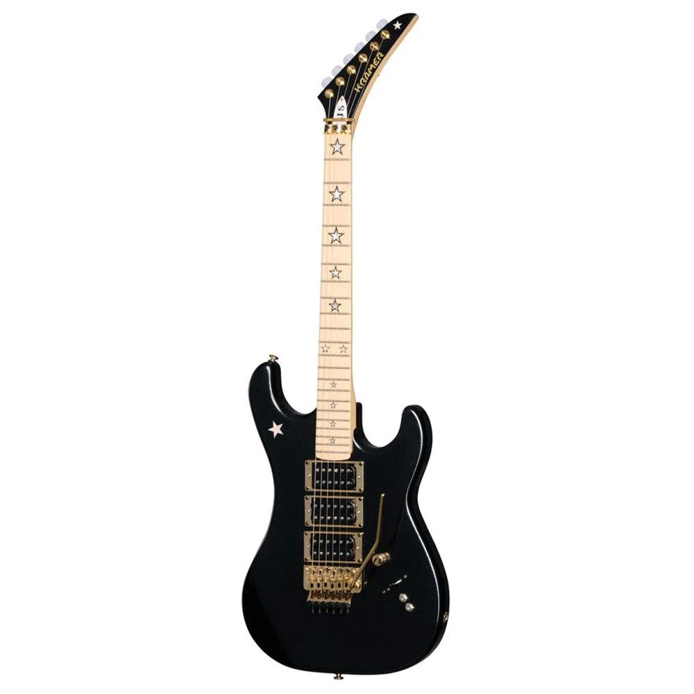 Kramer Jersey Star Electric Guitar (Black Pearl) inc Gig Bag