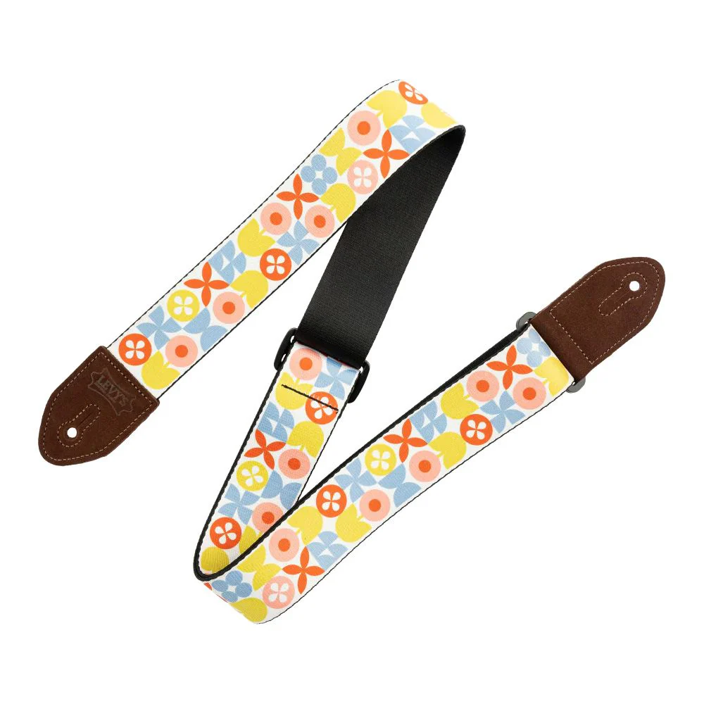 Levys Mid Century Modern Strap (Red Retro Flower)