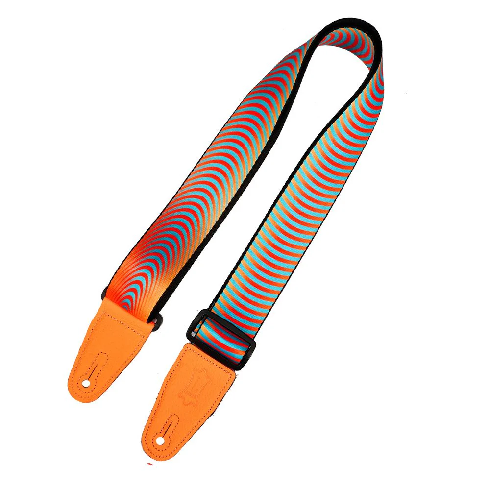 Levys Optical Illusion Print Strap (Orange) w/ Orange Ends