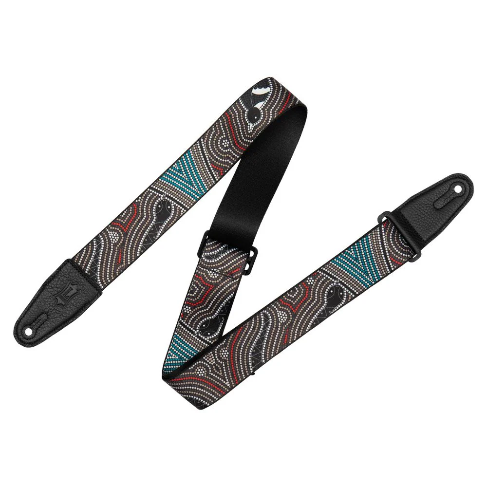 Levys Poly Down Under Strap 2" (Bird & Snake Design)