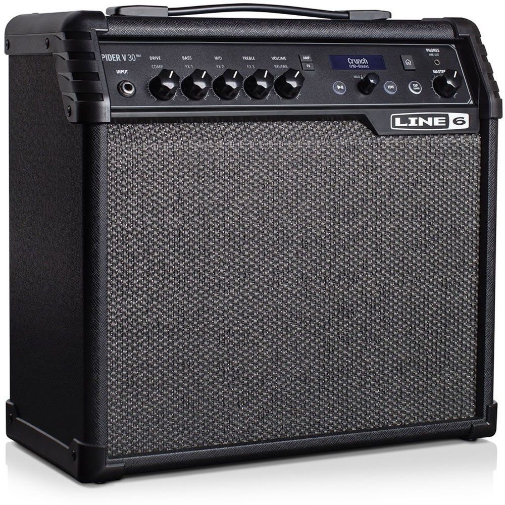 Line 6 Spider V 30 MkII Guitar Amp Combo w/ Over 200 Amps, Cabs & FX 1x8" Speaker (30W)