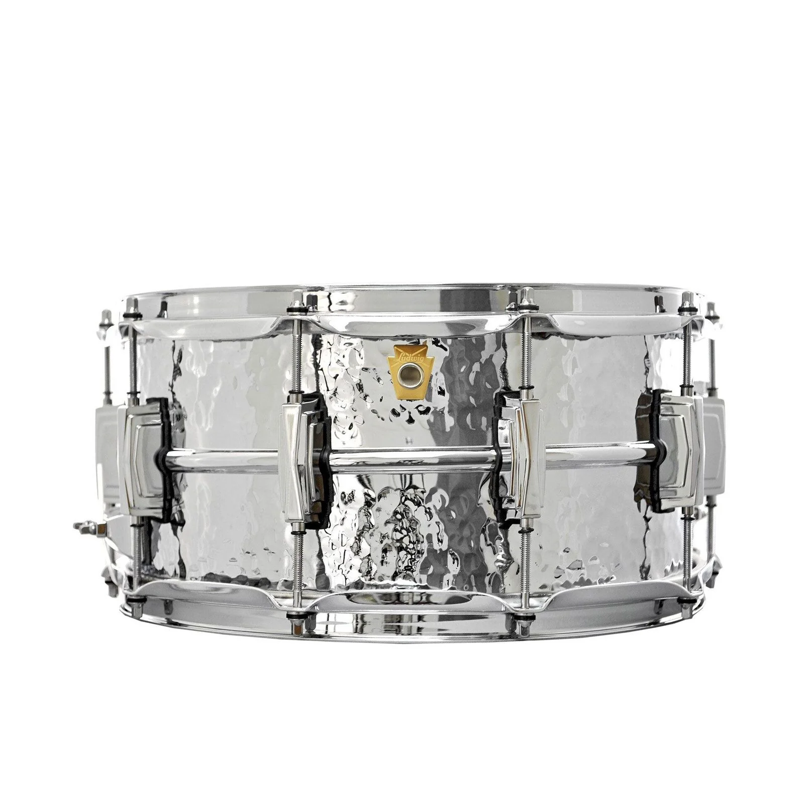 Ludwig 65 X 14 Inch Supraphonic Hammered Aluminium Snare Drum