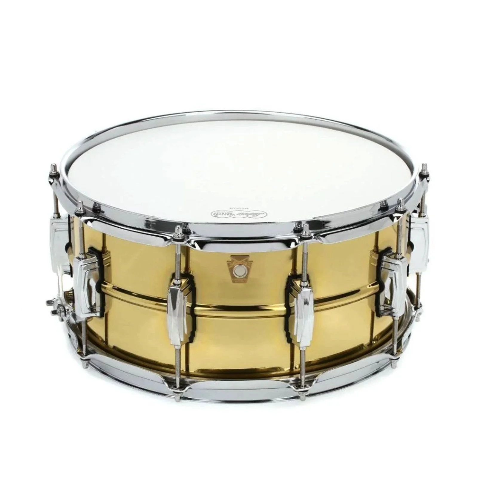 Ludwig Super Brass 65 x 14 Snare Drum Nickel Hardware LB403