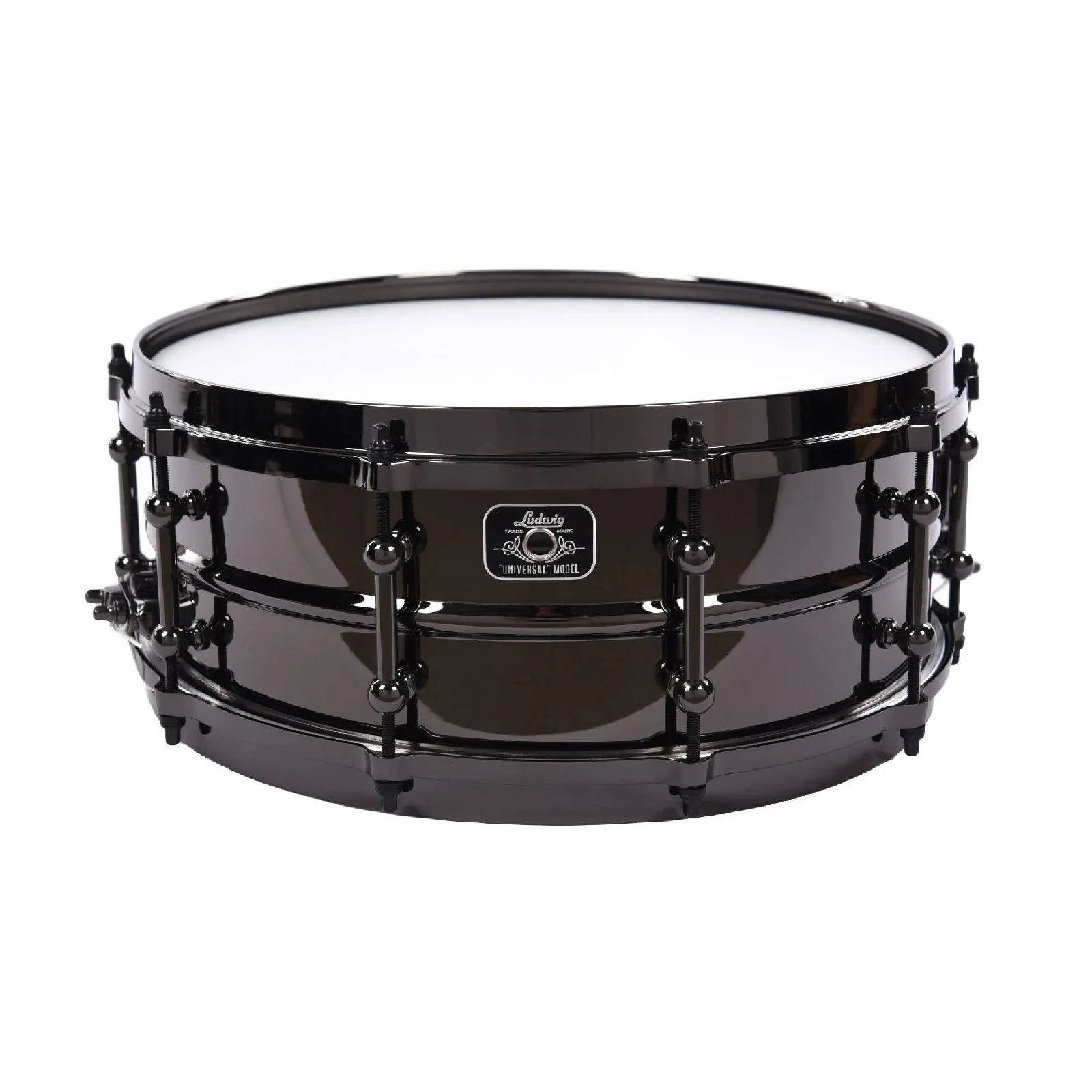 Ludwig Universal 55 x 14 Inch Snare Drum Black Brass