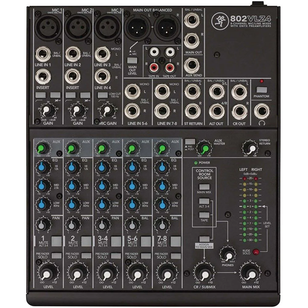 Mackie 802VLZ4 8-Channel Ultra Compact Mixer