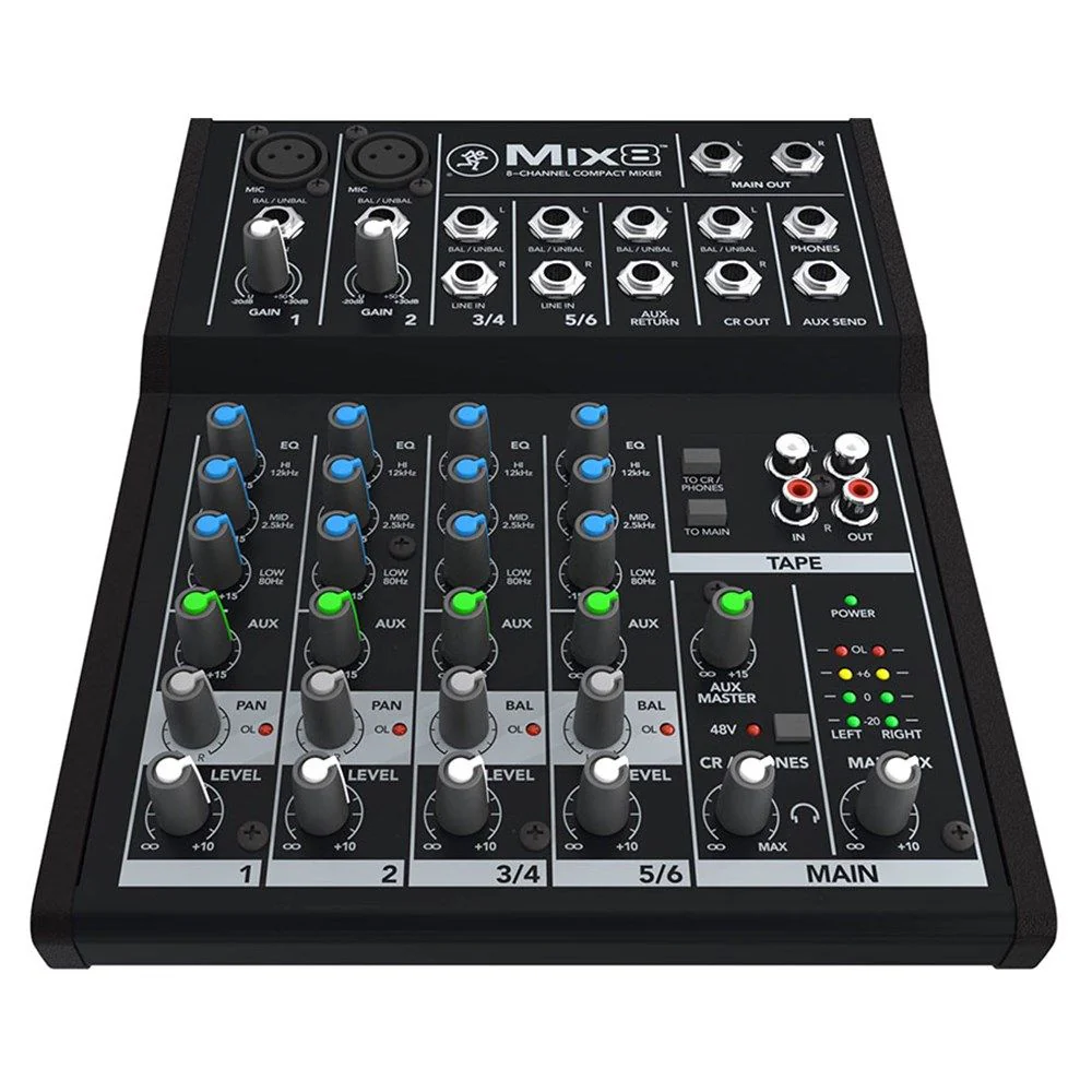 Mackie Mix8 8-Channel Compact Mixer