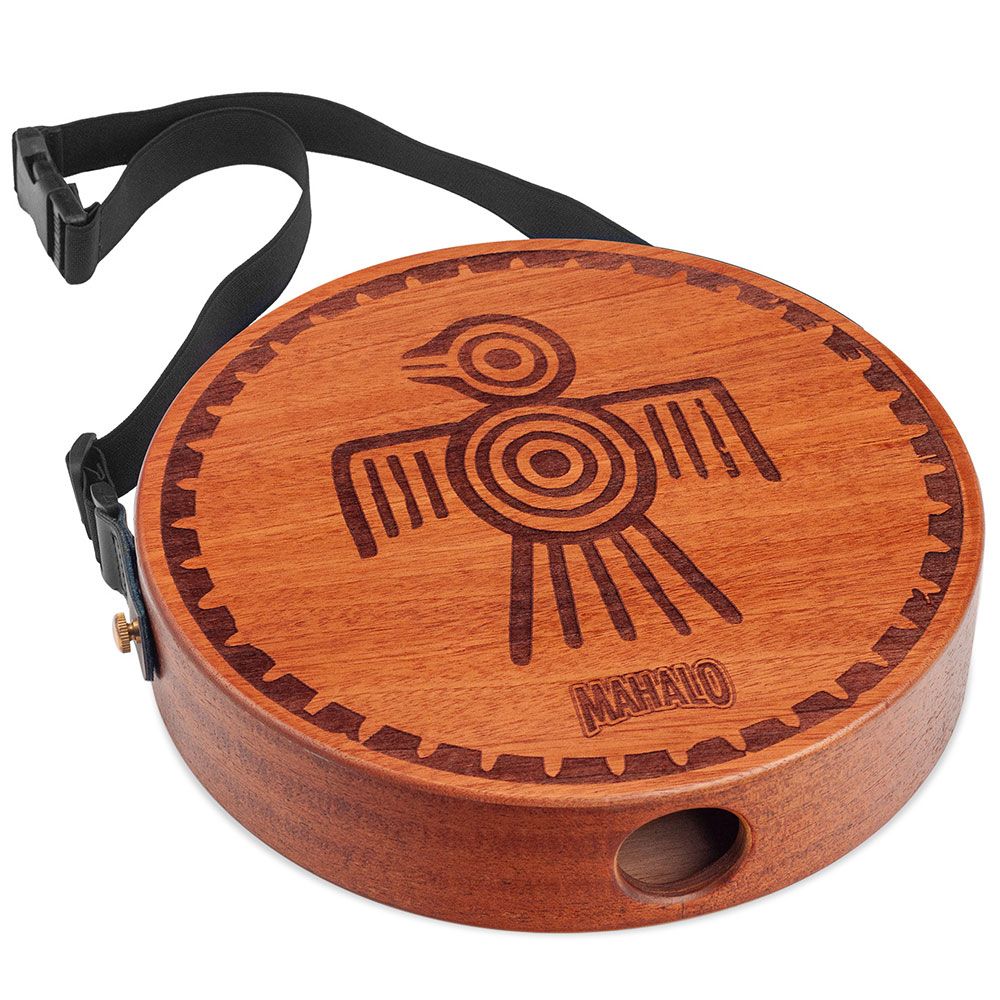 Mahalo LAPTOP CAJON 10 X 2 14IN Round Wooden