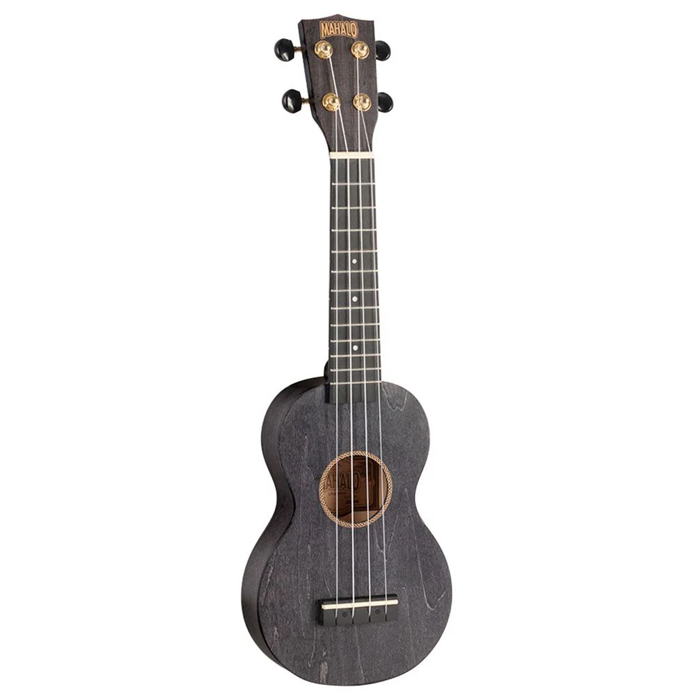 Mahalo MS1TBK Slimline Soprano Ukulele (Trans Black)