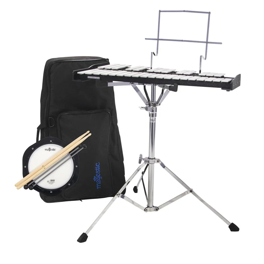 Majestic Bell Kit Series MAK32P Glockenspiel & Practice Pad Kit w/ Backpack