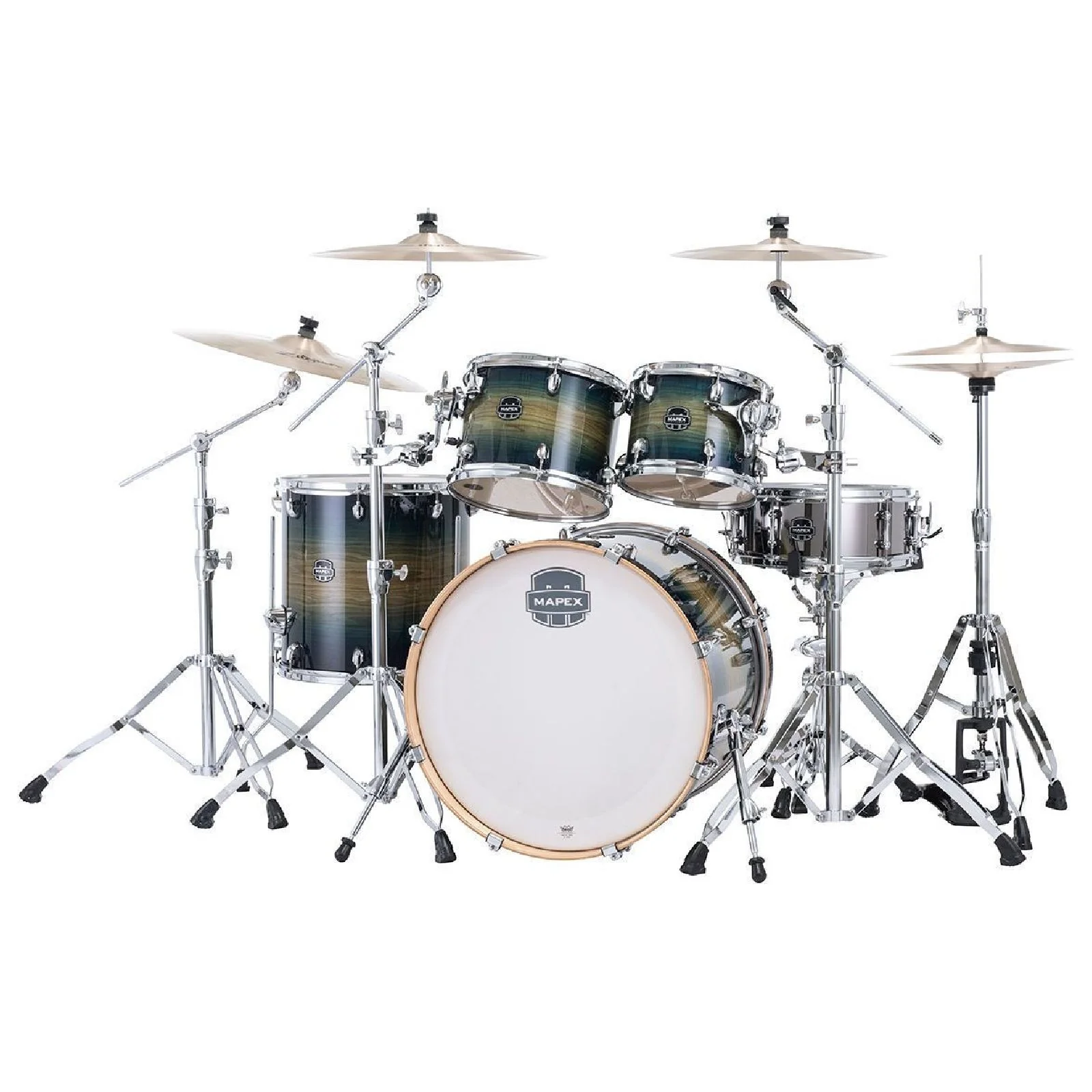 Mapex Armory 22" 5-Piece Rock Drum Shell Pack (Rainforest Burst)