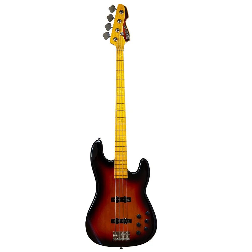 Markbass MB GV 4 Gloxy 4-String Passive/Active Bass Guitar (3-Tone Sunburst)