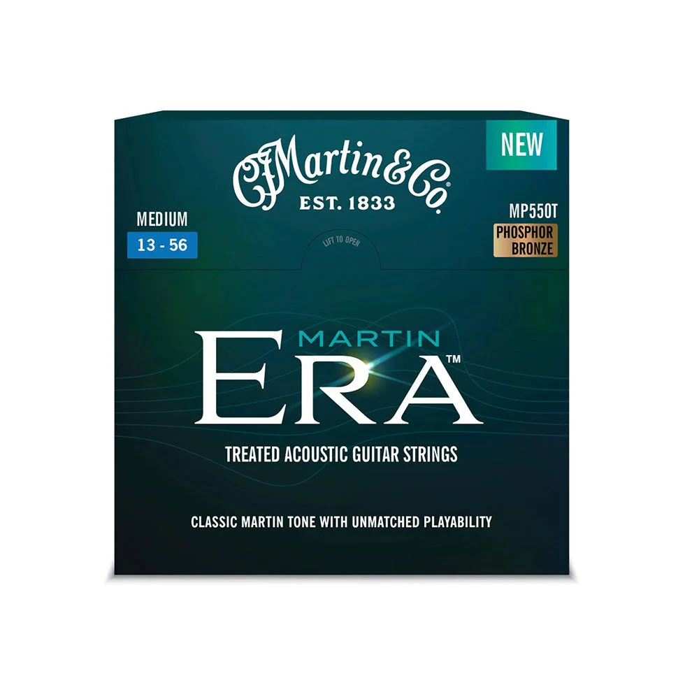 Martin MP550T Era Treated Acoustic Guitar Strings Medium 13-56