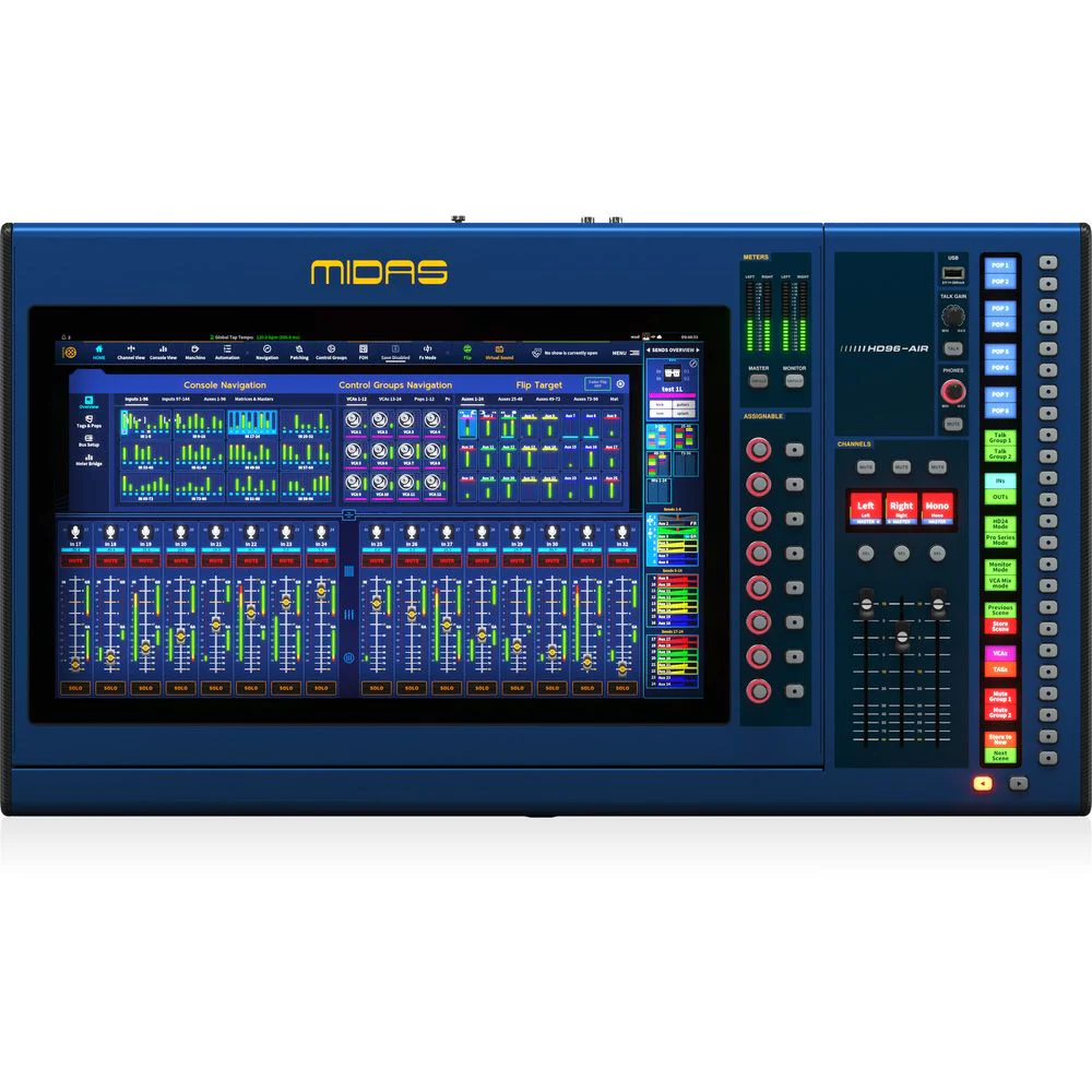 Midas HD96 AIR-CC-IP Digital Mixing Console w/ Touchscreen