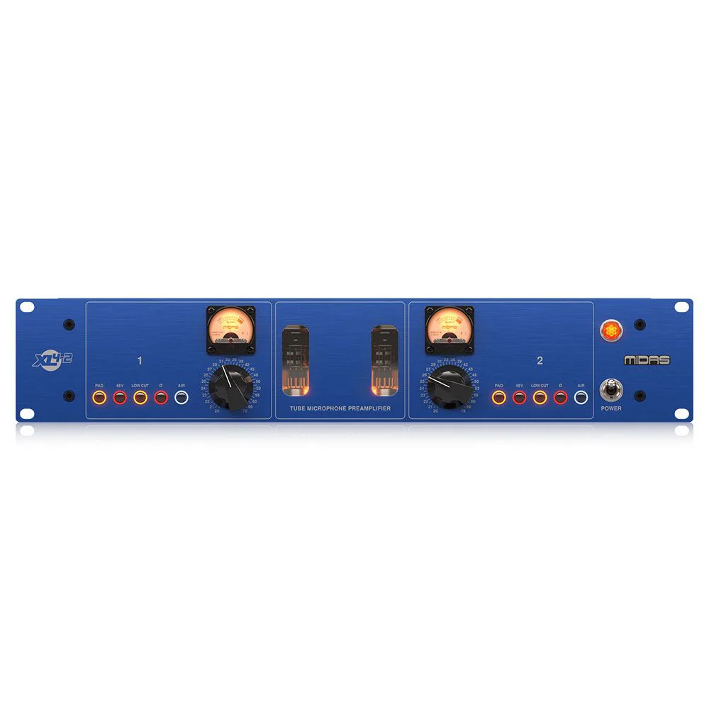 Midas XL4-2 2-Channel Vacuum Tube Microphone Preamplifier w/ Class-A Technology