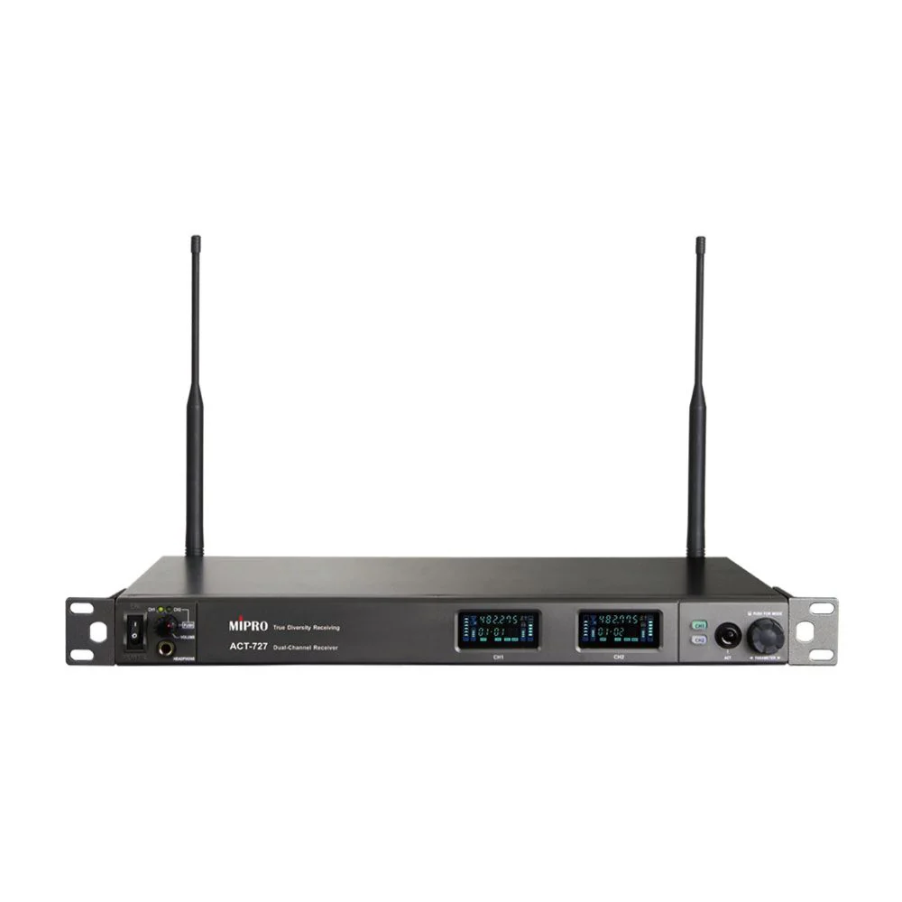 Mipro ACT727 UHF Analog Wideband Duel-Channel Receiver (480–934 MHz)