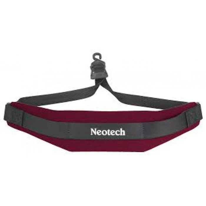 Neotech Soft Sax Strap - Open Plastic Hook - Regular - Coloured [Red]
