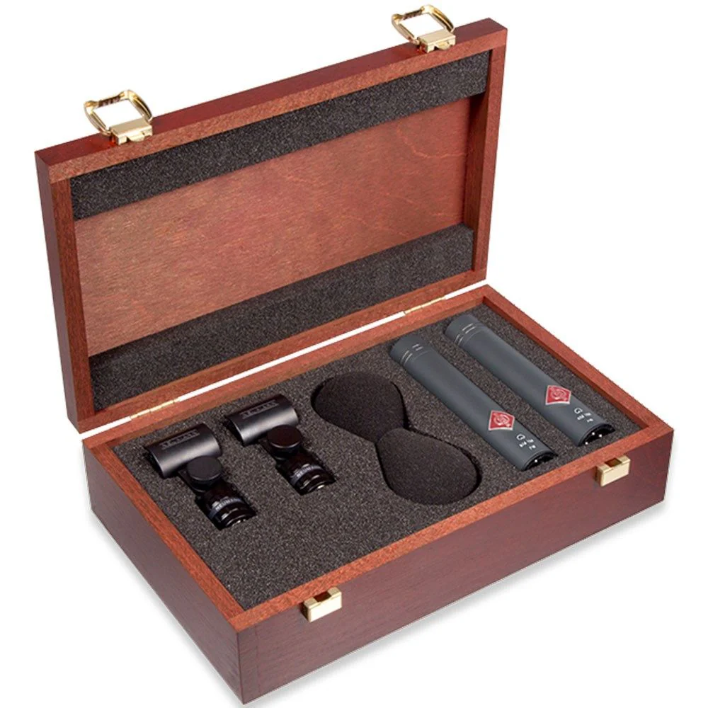 Neumann KM184 Cardioid Small Diaphragm Condenser Mic - Stereo Set (Black)