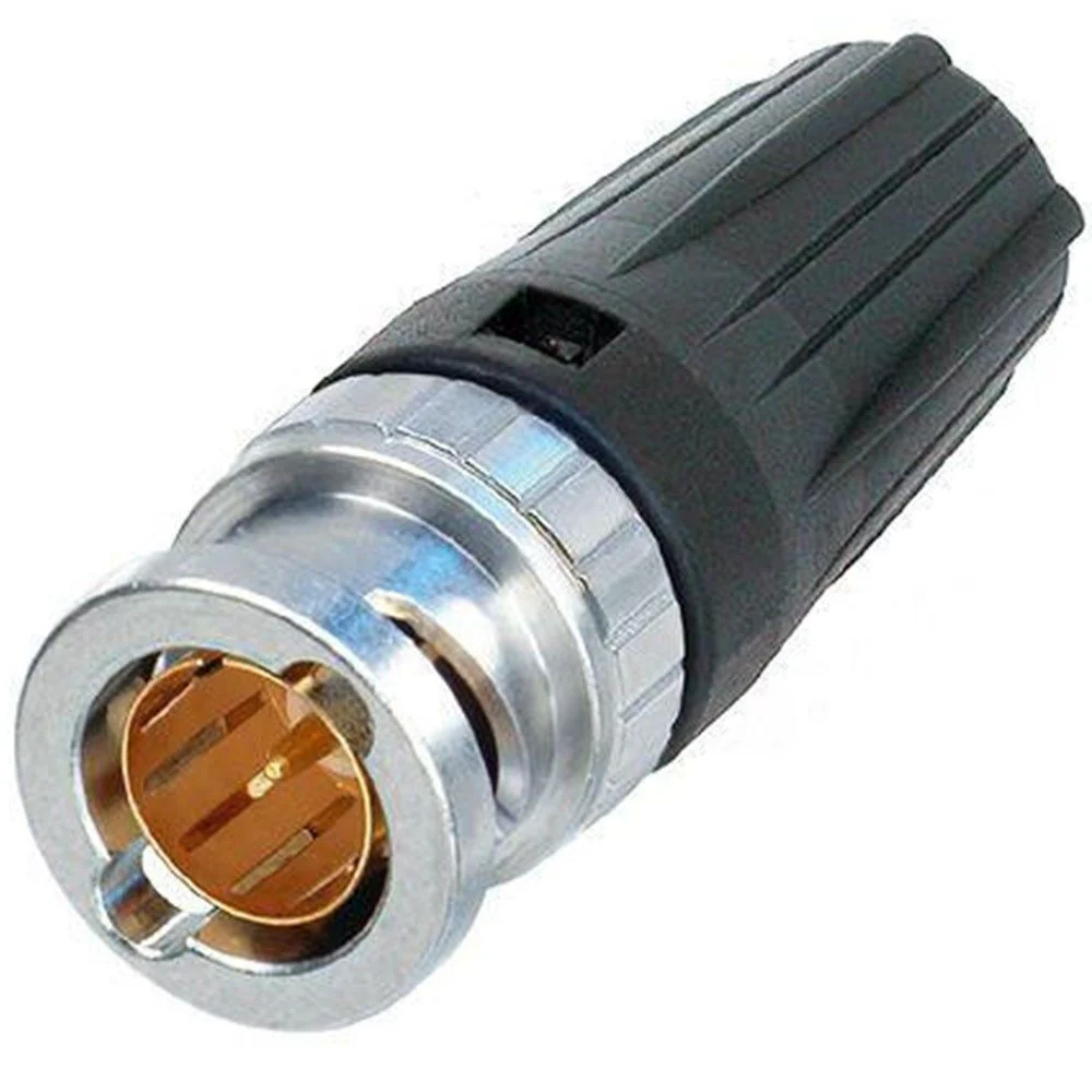 Neutrik NBNC75BLP7 Rear-Twist 750ohm BNC Line Connector (Suits Canare 61S Cable)