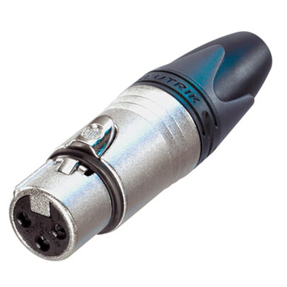 Neutrik NC3FXX 3-Pole Female Cable Connector w/ Nickel Housing & Silver Contacts