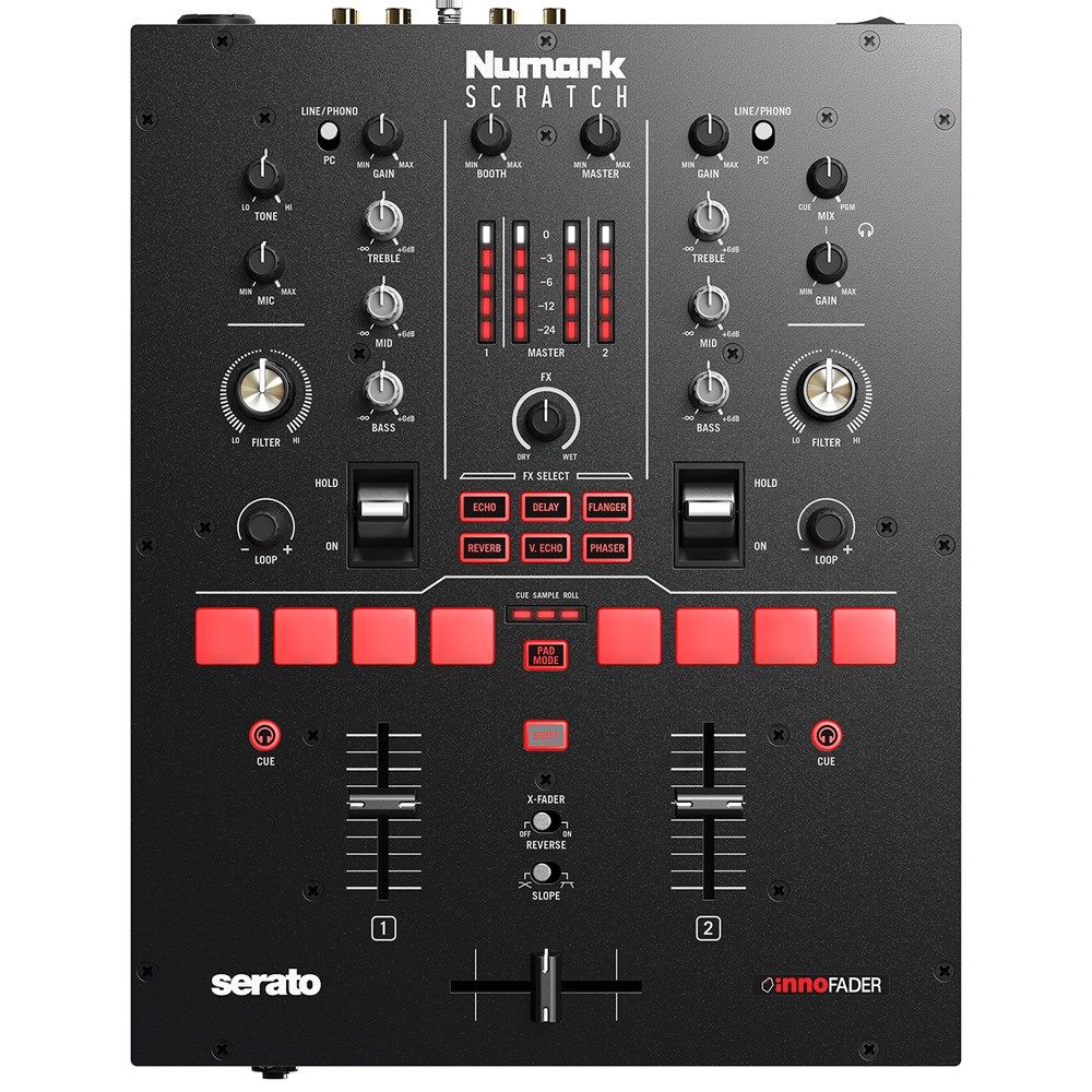 Numark Scratch 24-Bit 2-Ch Scratch Mixer w/ Innofader & Serato DJ Pro
