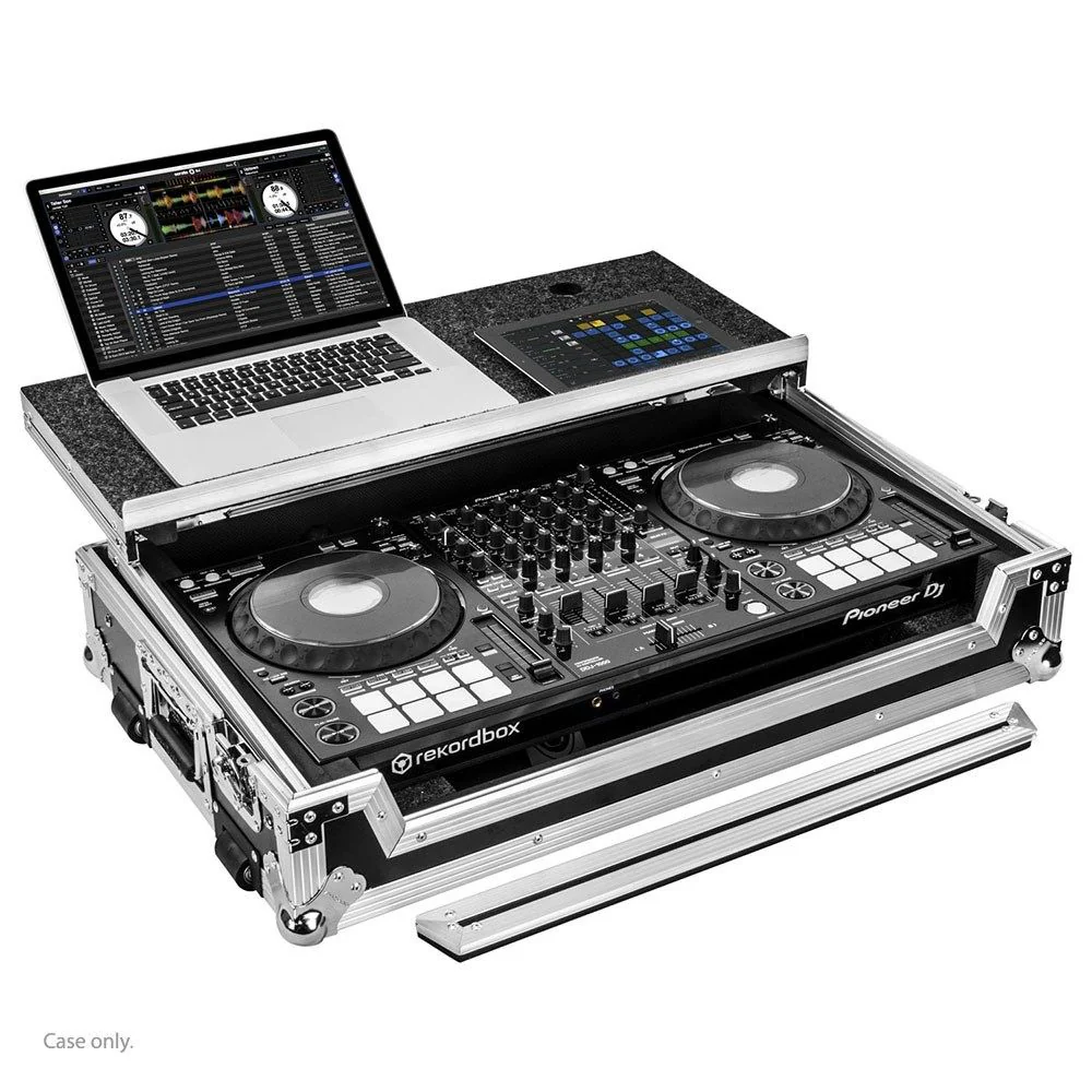 Odyssey Pioneer DDJ1000 Case w/ Wheels, Glider & 1RU Rack Space (FZGSDDJ1000W)