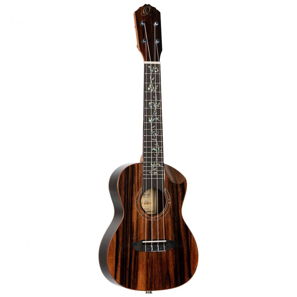 Ortega Elite Series Concert Ukulele (Solid Ebony Natural) inc Bag