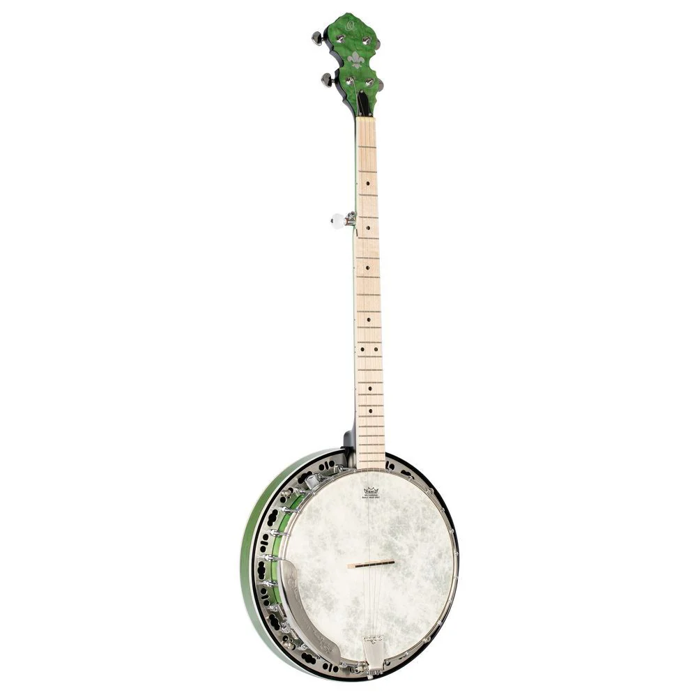 Ortega Falcon Series 5-String Banjo Maple (Green) inc Bag