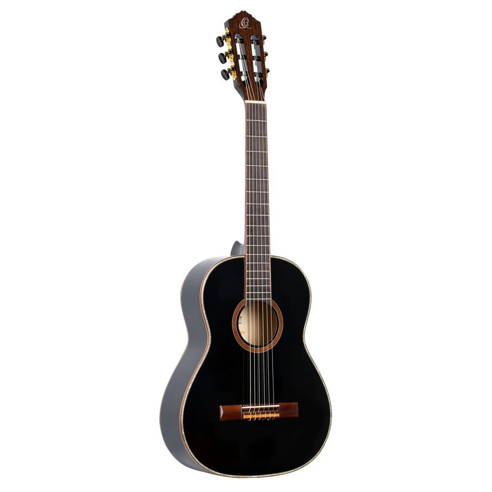 Ortega Family Series 3/4 Classical Guitar (Black) inc Gig Bag