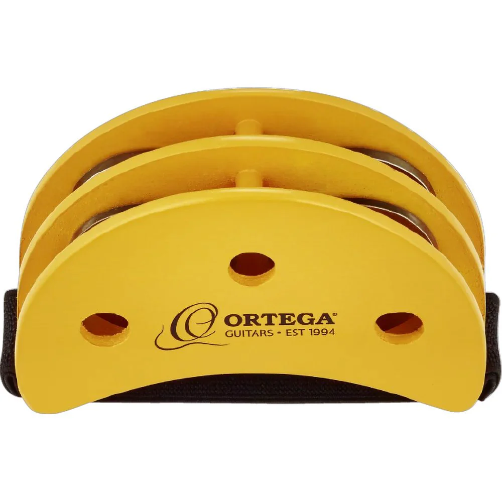 Ortega Foot Percussion Guitarist Foot Tambourine (Orange)