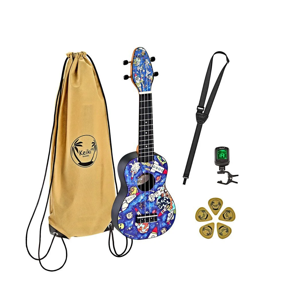 Ortega Keiki K2 Series Soprano Ukulele Pack (Spaceman)