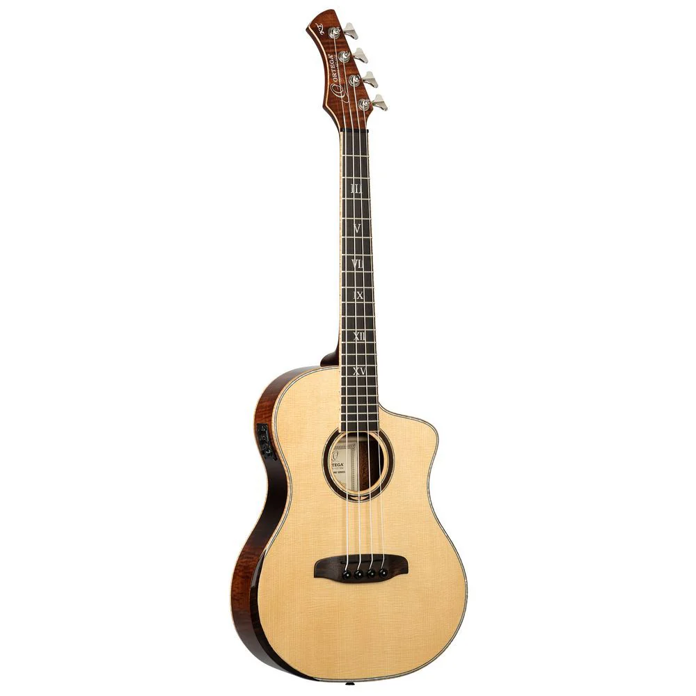 Ortega Ken Taylor Signature V3 4-String Acoustic Bass (Natural) inc Bag