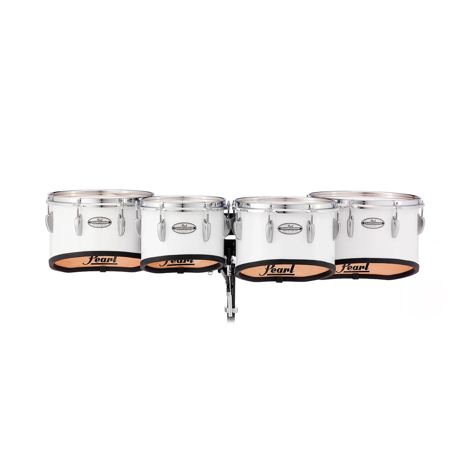 Pearl Championship Marching Tom Set WR Ring 8101213 Pure White