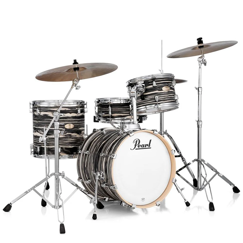Pearl Decade Maple Artisan 18" 4-Piece Drum Kit (Black Satin Marble)