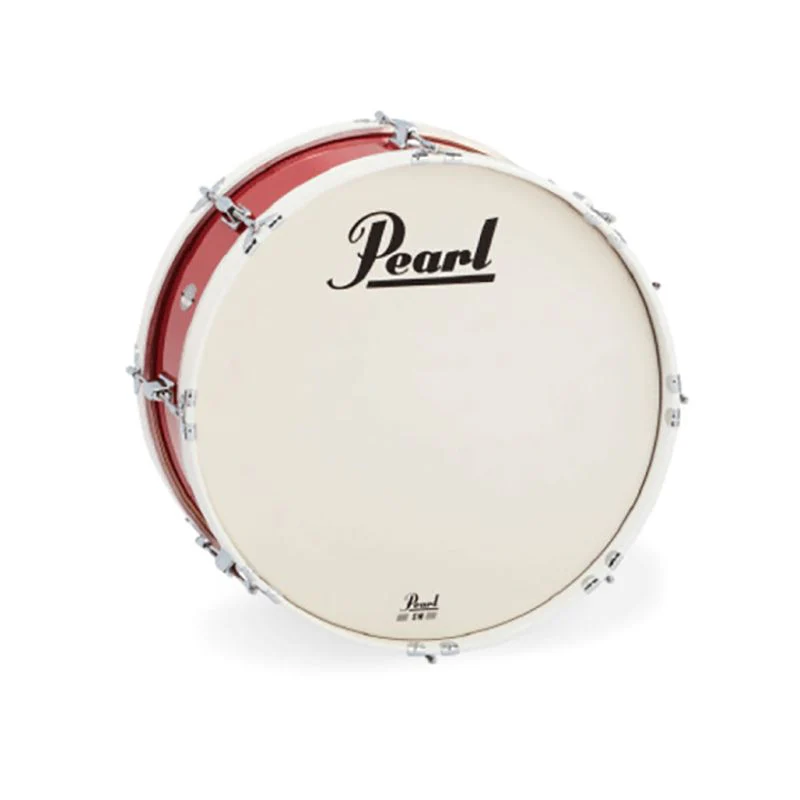 Pearl Junior Marching Bass Drum 18x8 inch Cardinal Red
